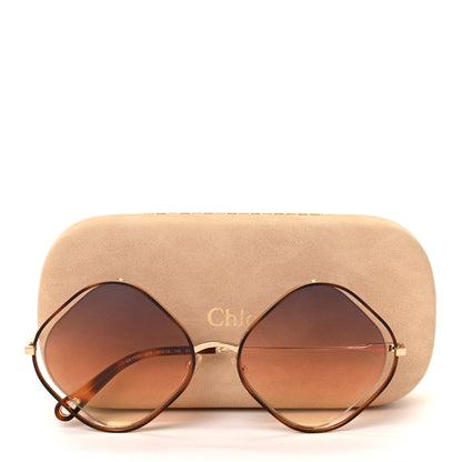 Chloe Metal Oversized Sunglasses CE159S Gold 7 of 7