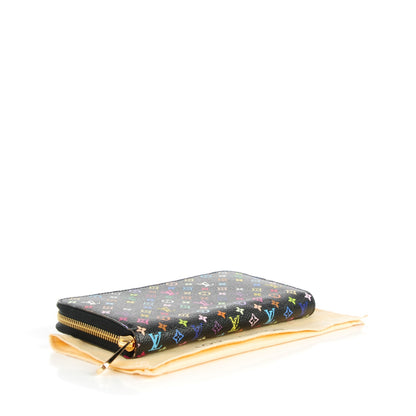 Louis Vuitton Monogram Multicolor Zippy Wallet Black Grenade 4 of 8