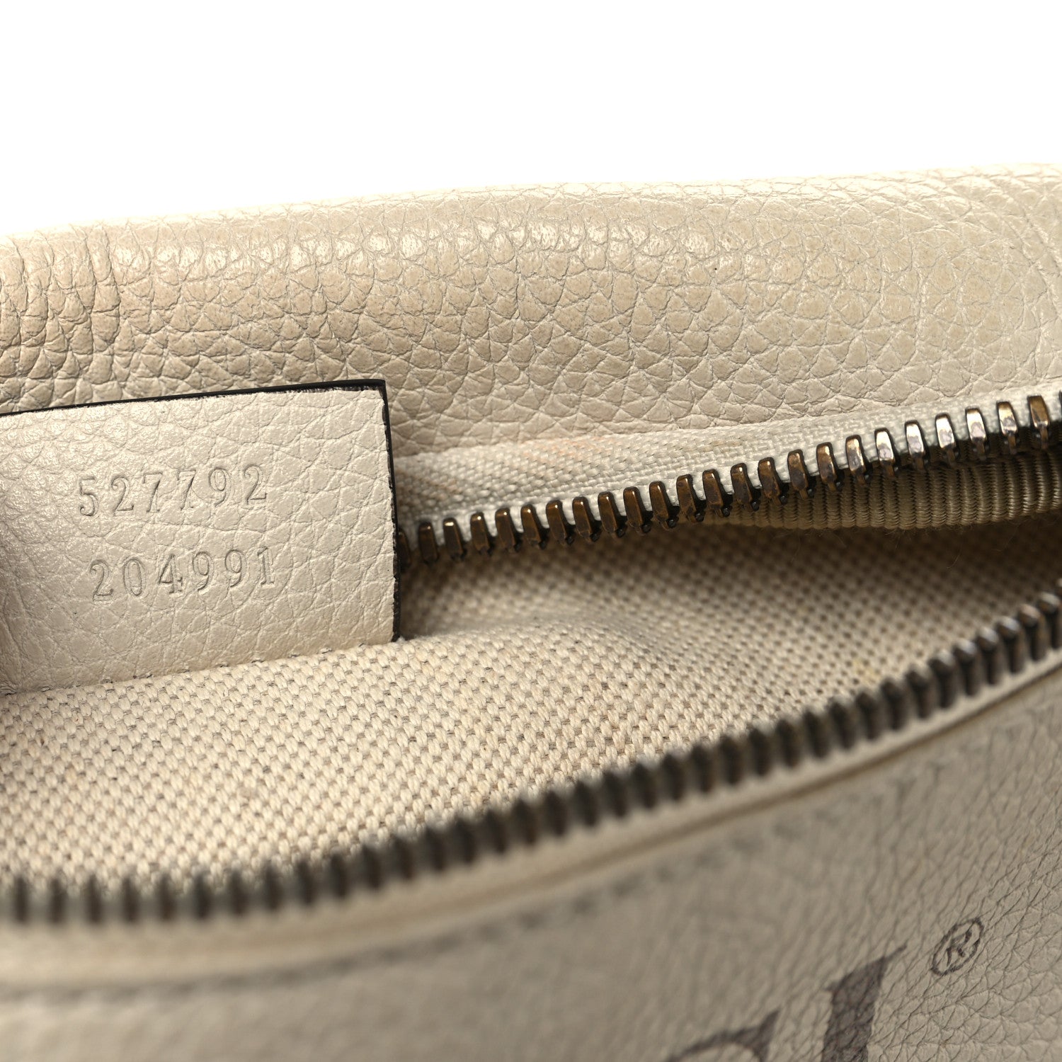 Gucci Grained Calfskin Small Logo Belt Bag White 7 of 14