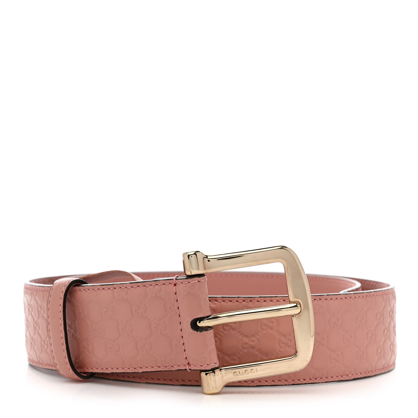 Soft Microguccissima Margaux Calfskin Belt 90 36 Soft Pink