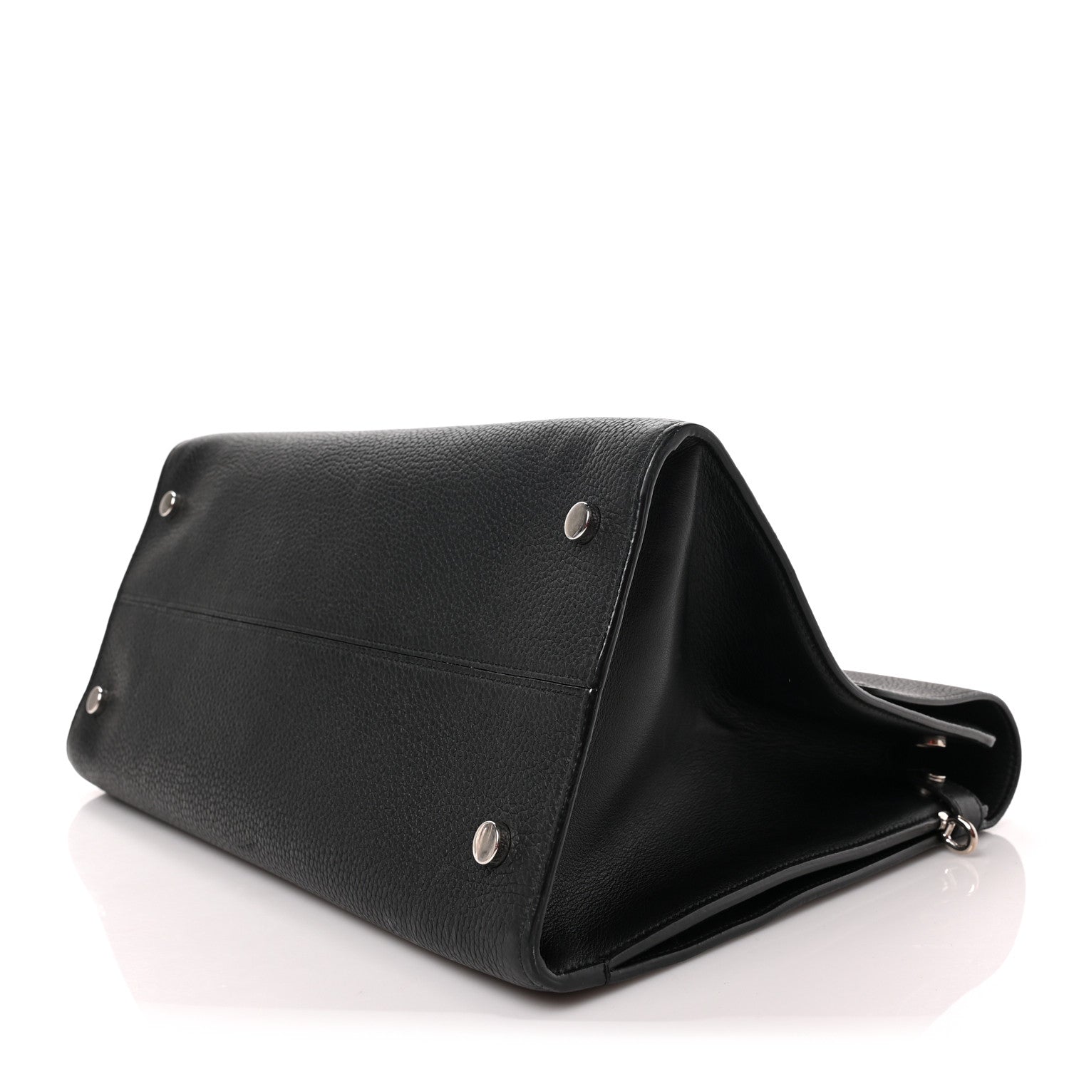 Christian Dior Grained Calfskin Large Diorever Flap Black 8 of 11