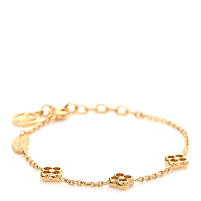 Louis Vuitton Brass Flower Full Bracelet Gold 1 of 6