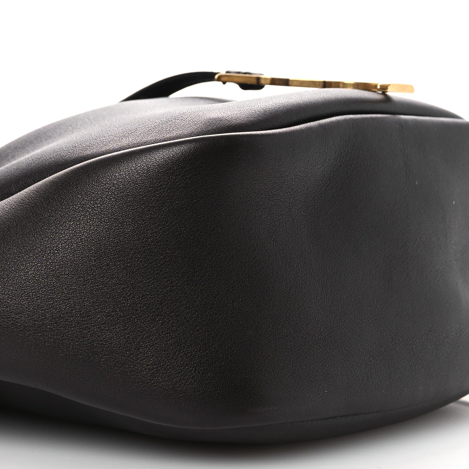 Saint Laurent Calfskin Cassandre Supple Bucket Bag Black 9 of 10