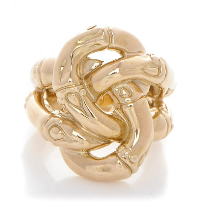 John Hardy 18K Yellow Gold Bamboo Knot Ring 52 6.25 1 of 5