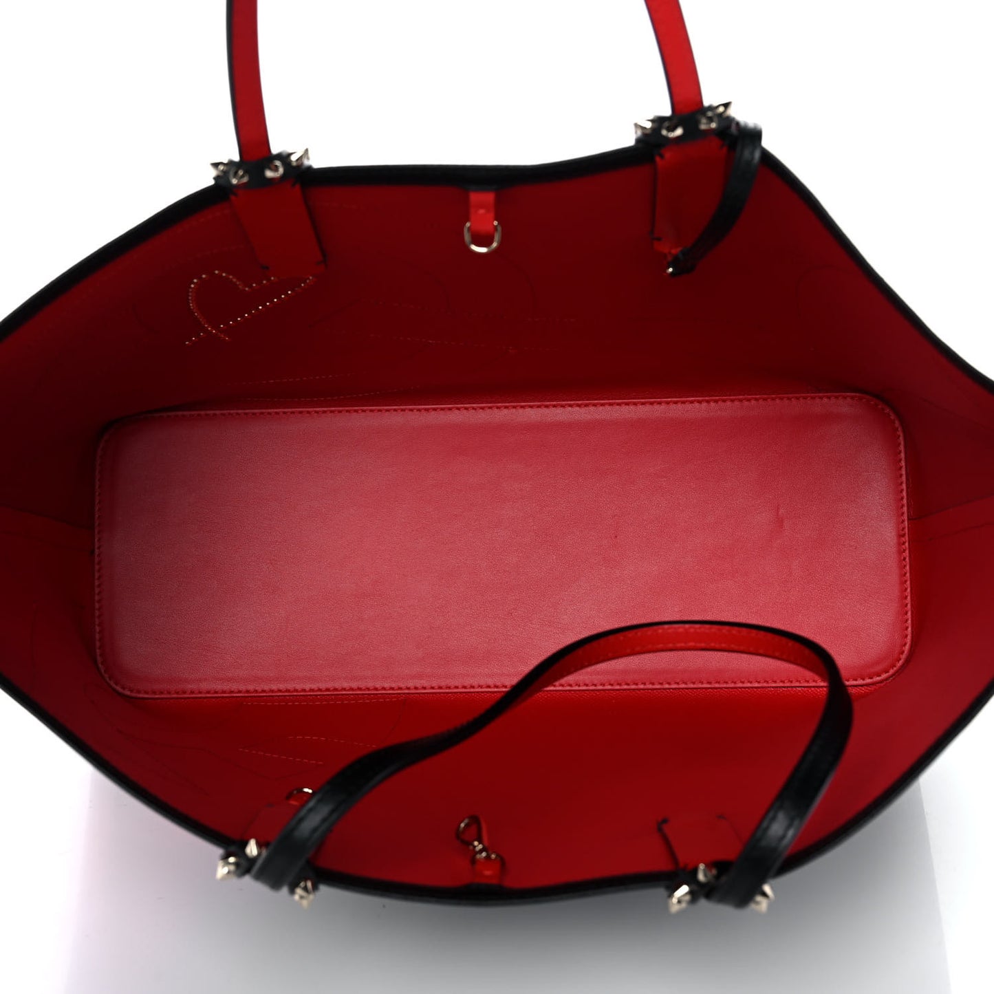 Calfskin Cabata Love Empire Paris Tote Black