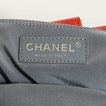 Chanel Calfskin Small Cerf Shopper Tote Orange 6 of 7