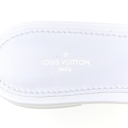 Louis Vuitton Lambskin Embossed Monogram Revival Flat Mules 40 White 15 of 21