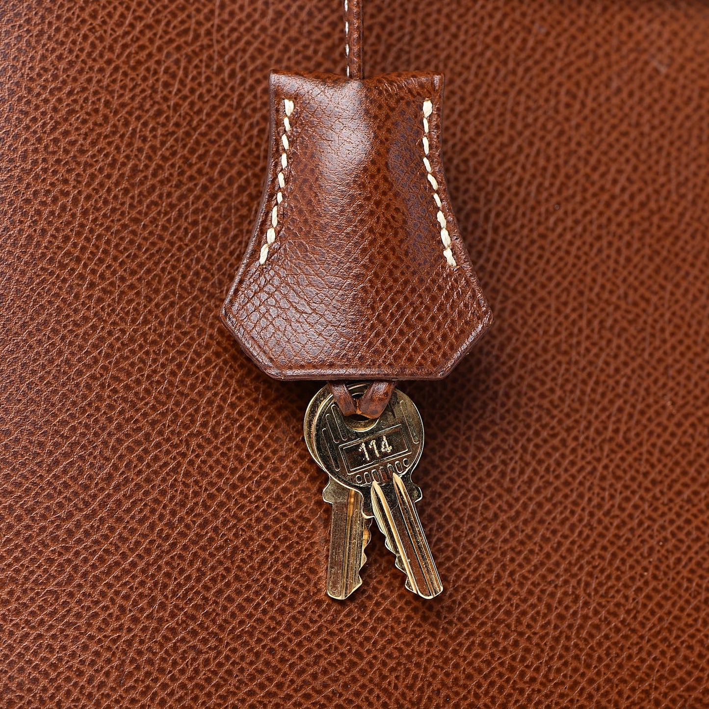 Veau Grain Lisse Kelly Sellier 28 Noisette