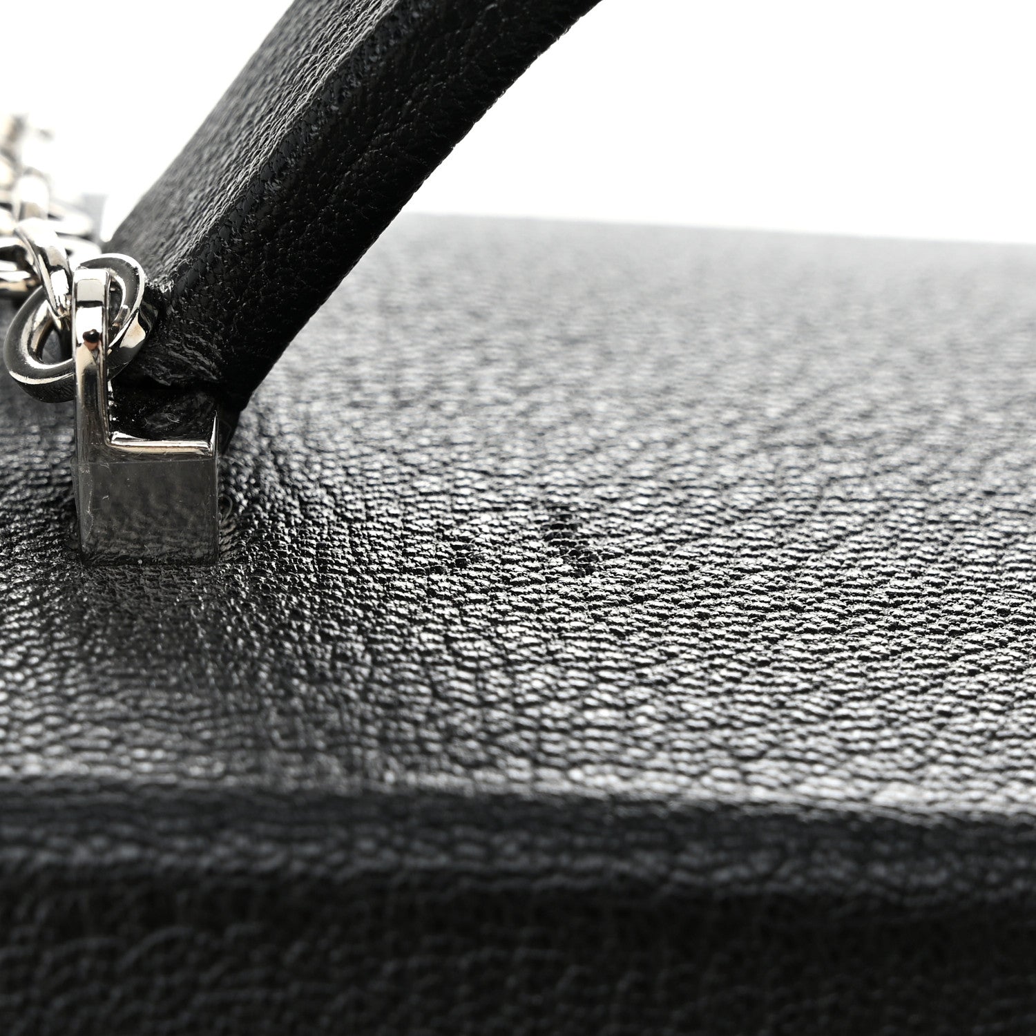 Hermes Chevre Mysore Cinhetic Boxy Top Handle Bag Black Bleu Electrique 11 of 11