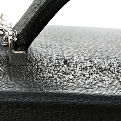 Hermes Chevre Mysore Cinhetic Boxy Top Handle Bag Black Bleu Electrique 11 of 11