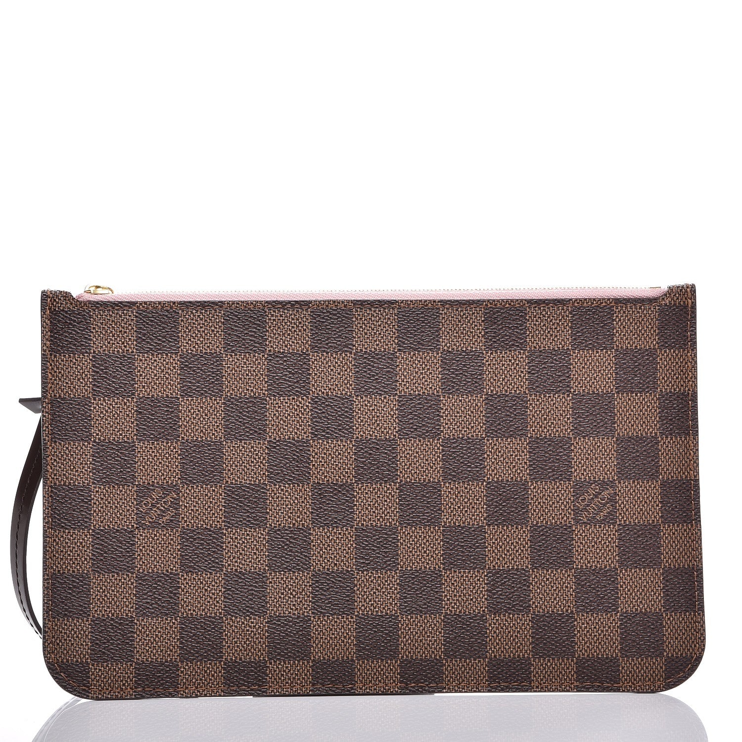 Louis Vuitton Damier Ebene Neverfull MM GM Pochette Rose Ballerine 1 of 7