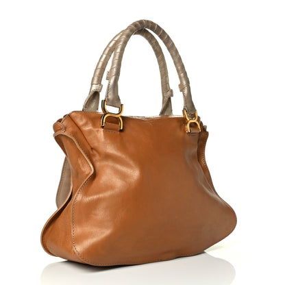 Chloe Metallic Calfskin Medium Marcie Satchel Brown 2 of 8