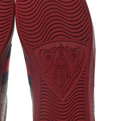 Gucci GG Supreme Monogram Ayers Web Mens New Ace Sneakers 10.5 Beige Red 6 of 8