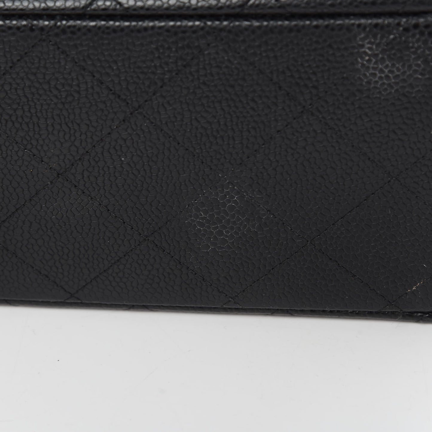 Caviar Quilted Maxi Double Flap Black