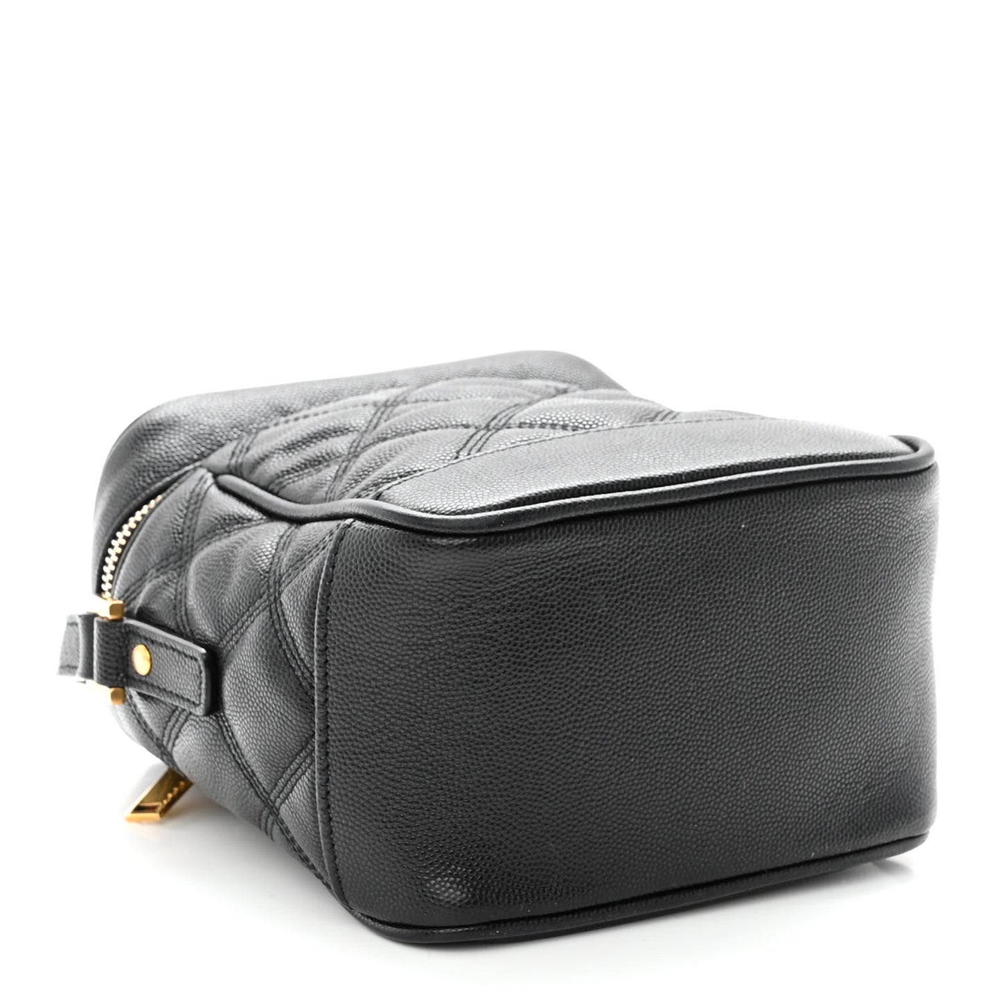 Grain de Poudre Quilted 80's Vanity Bag Black