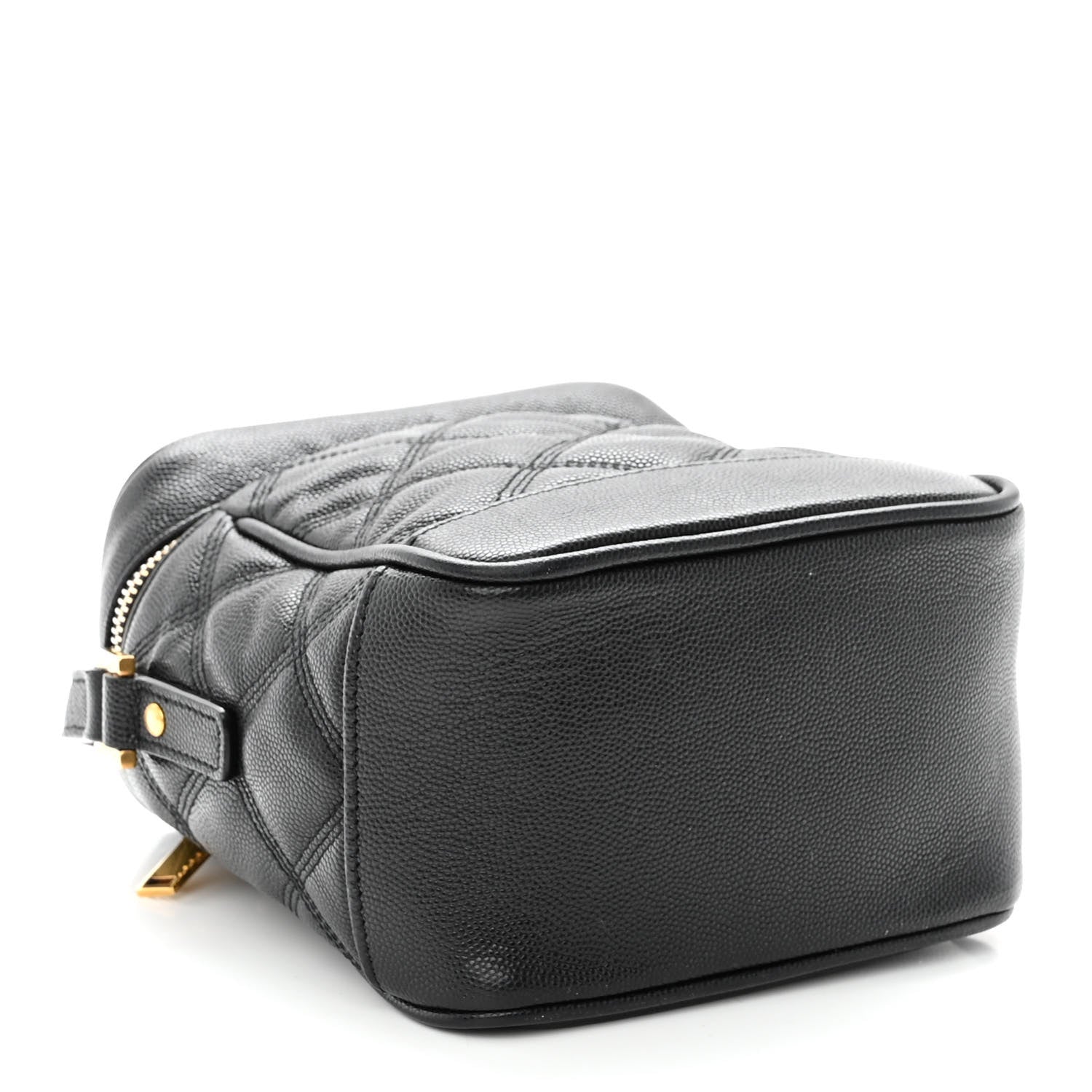 Saint Laurent Grain de Poudre Quilted 80's Vanity Bag Black 4 of 11