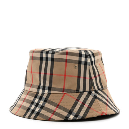 Burberry Technical Cotton Vintage Check Bucket Hat L Archive Beige 1 of 9