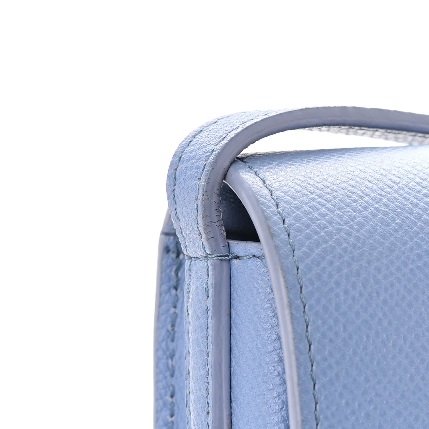 Celine Baby Grained Calfskin Small Trotteur Porcelain 15 of 17