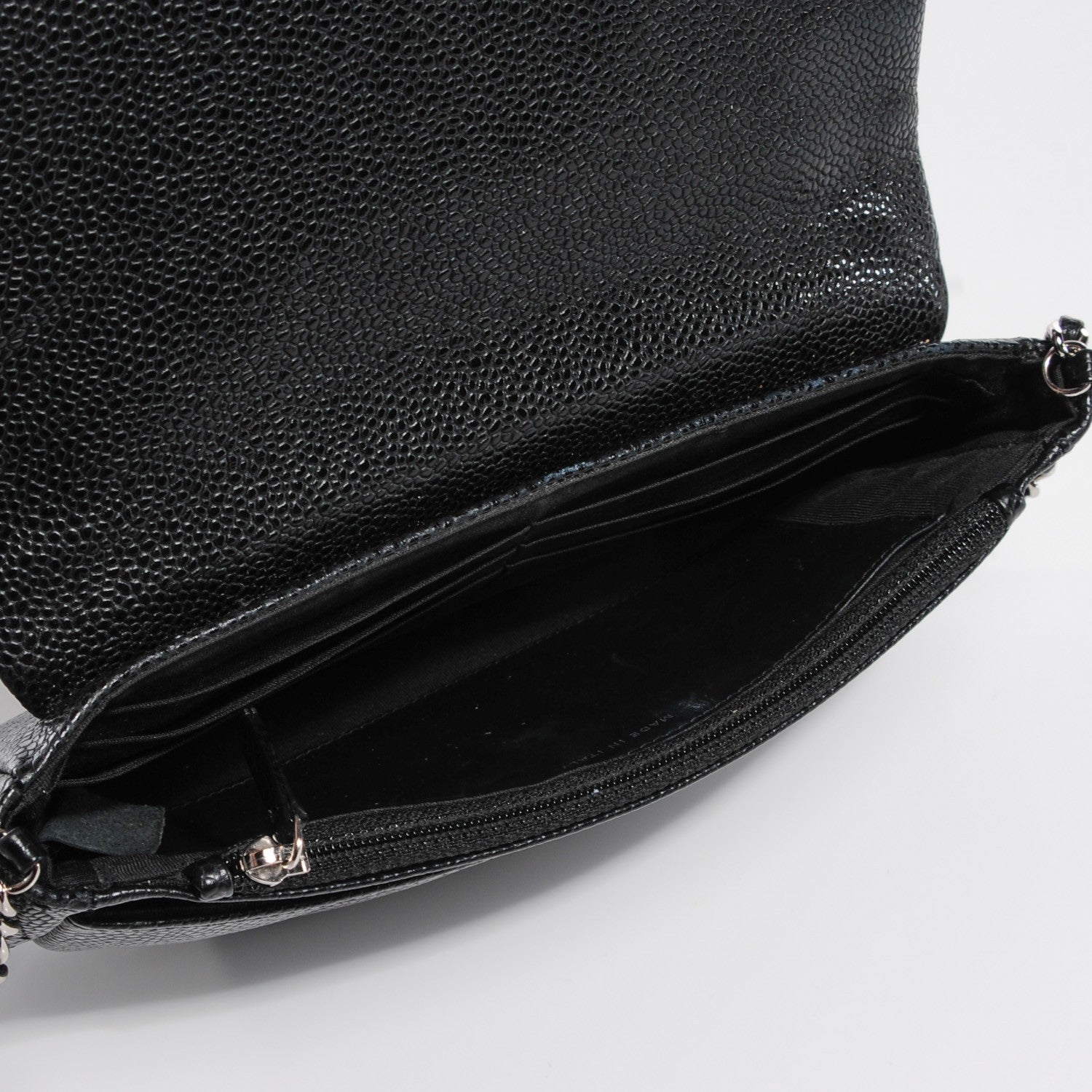 Chanel Caviar Half Moon Wallet On Chain WOC Black 6 of 8