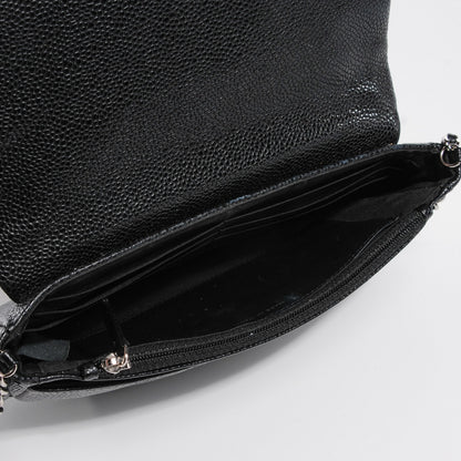 Chanel Caviar Half Moon Wallet On Chain WOC Black 6 of 8