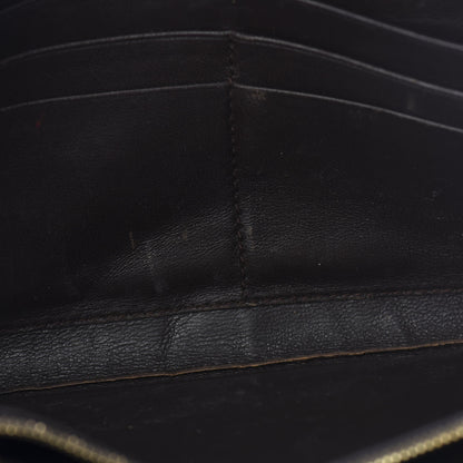 Bottega Veneta Nappa Intrecciato Zip Around Wallet Ebano 10 of 12