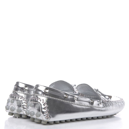 Louis Vuitton Calfskin Monogram Gloria Loafers 39 Silver 4 of 11