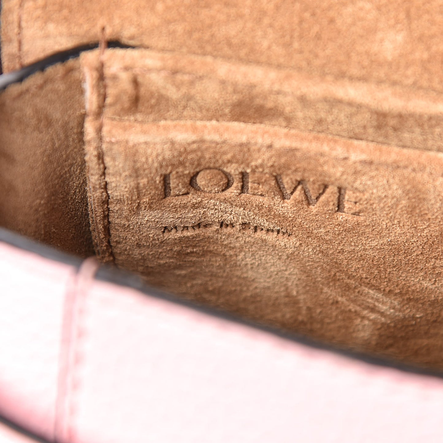 Grained Calfskin Mini Gate Crossbody Bag Pastel Pink
