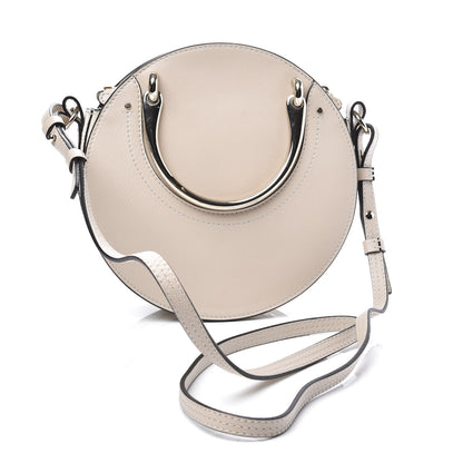 Chloe Smooth Calfskin Suede Embellished Small Pixie Bag Abstract White 2 of 10
