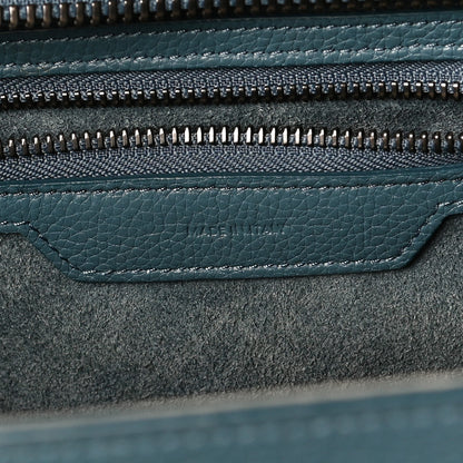 Celine Drummed Calfskin Micro Luggage Slate 6 of 15