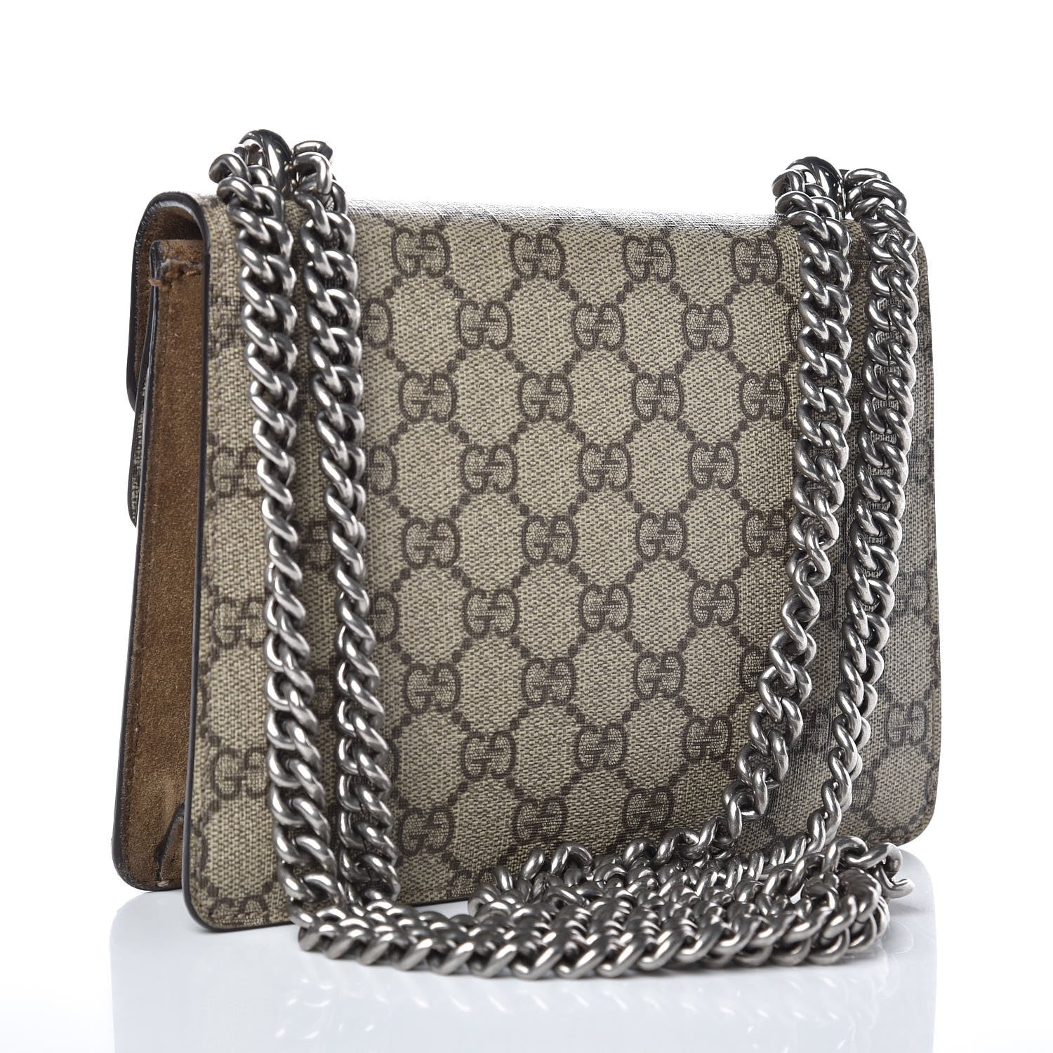 Gucci GG Supreme Monogram Mini Dionysus Shoulder Bag Taupe 3 of 10