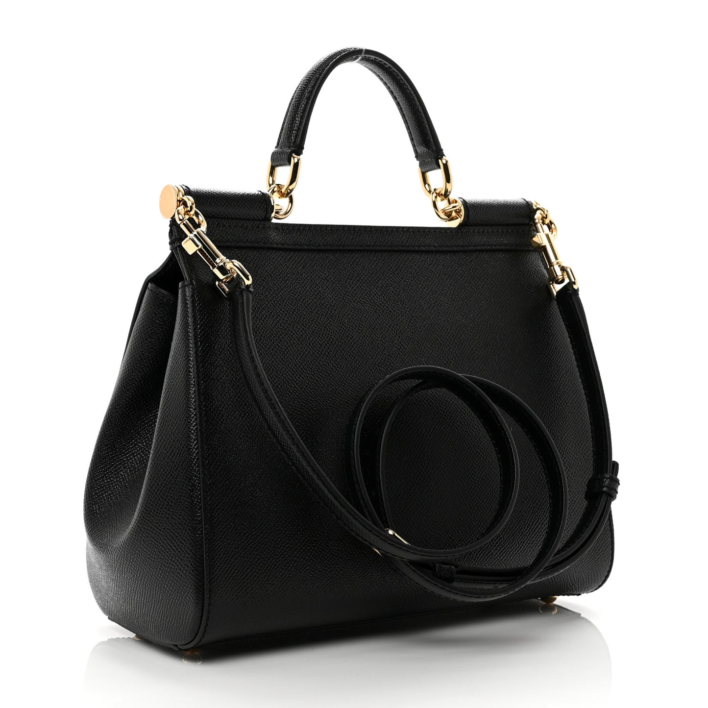 Dauphine Medium Miss Sicily Satchel Black