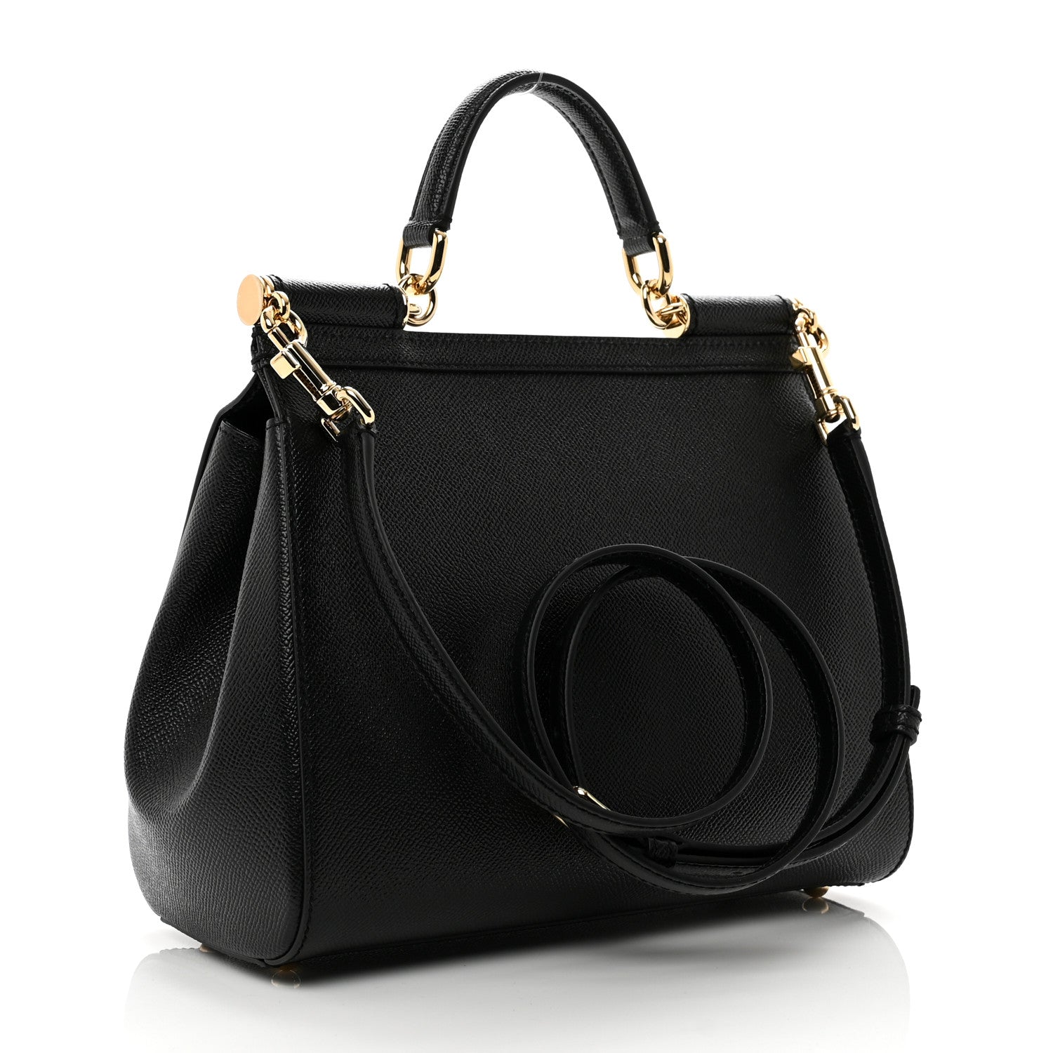 Dolce & Gabbana Dauphine Medium Miss Sicily Satchel Black 4 of 9
