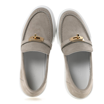 Hermes Suede Goatskin Game Slip On Sneakers 38 Beige Esquisse 38 Beige Esquisse 2 of 9