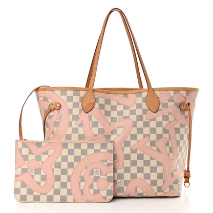 Louis Vuitton Damier Azur Tahitienne Neverfull MM 3 of 23