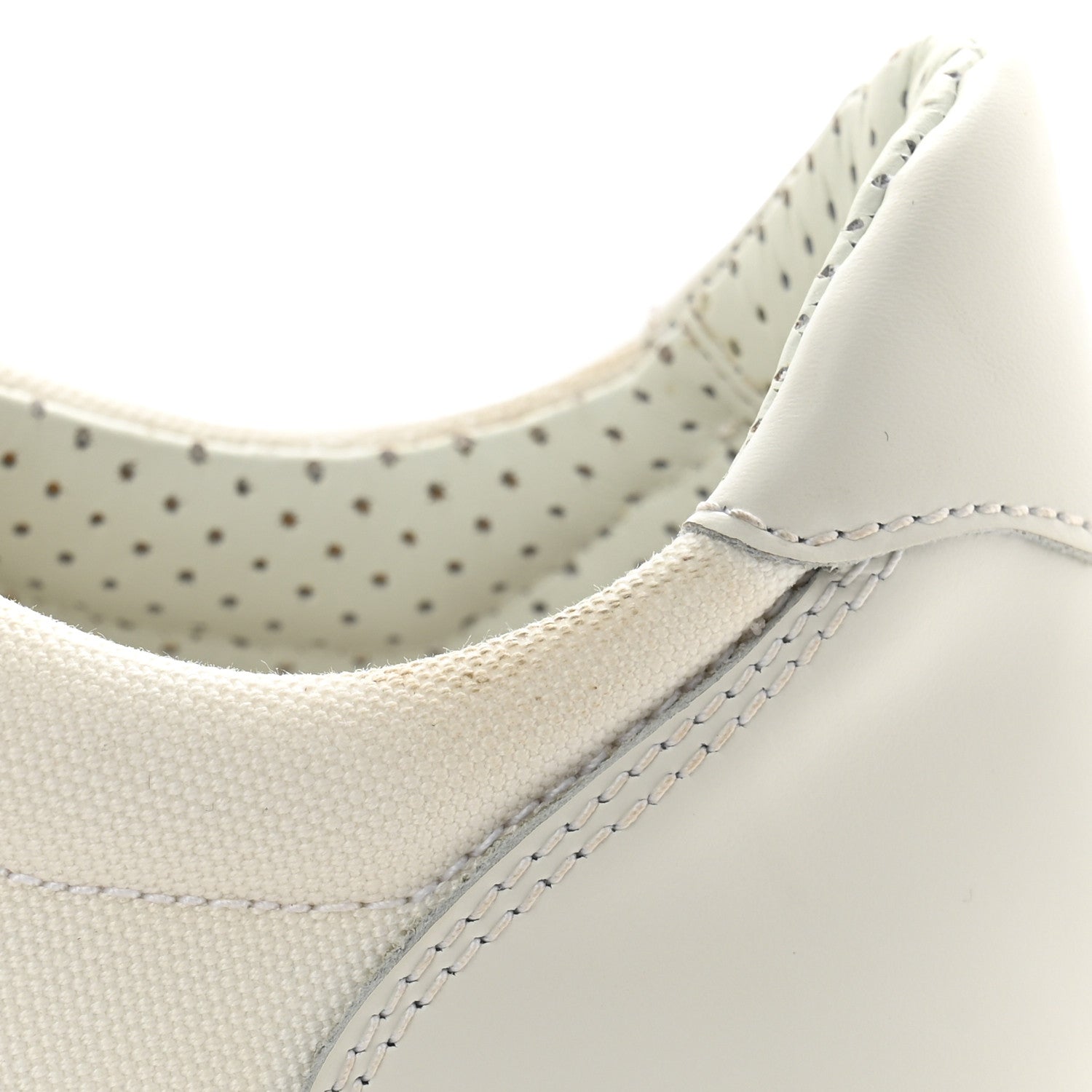 Christian Louboutin Toile Calfskin Espasneak Flat Sneaker 38 Ivory 9 of 11