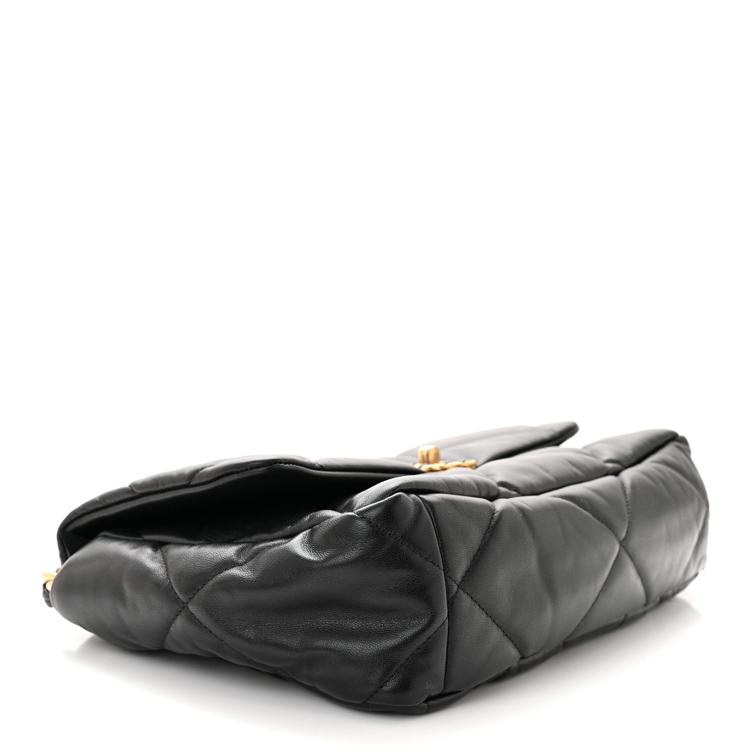 Chanel Lambskin Quilted Large Chanel 19 Flap Black 4 of 10