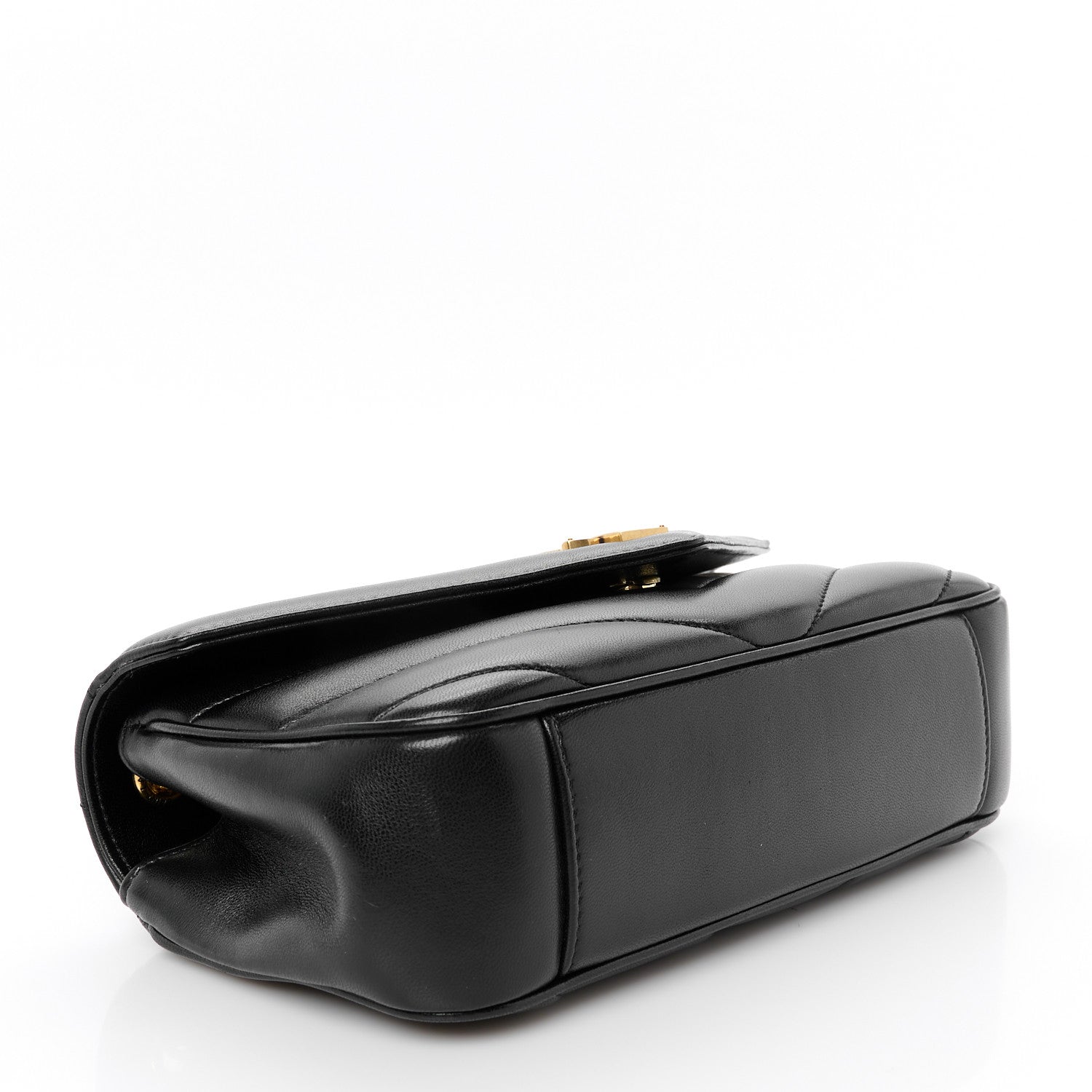 Saint Laurent Lambskin Chevron Quilted Small Loulou Black 6 of 13