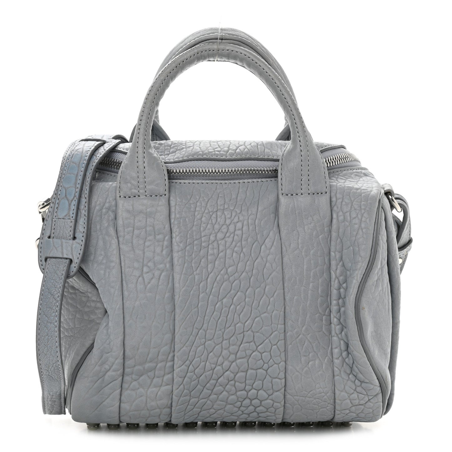 Pebbled Lambskin Rockie Carbon Rodhium Hardware
