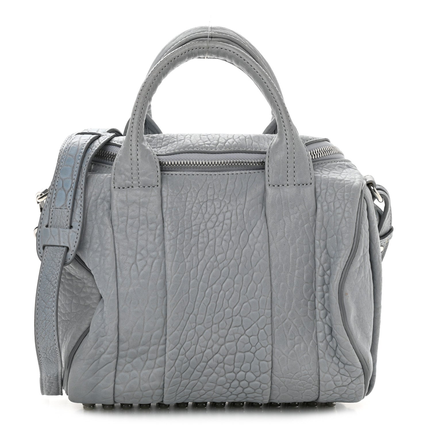 Alexander Wang Pebbled Lambskin Rockie Carbon Rodhium Hardware 1 of 9