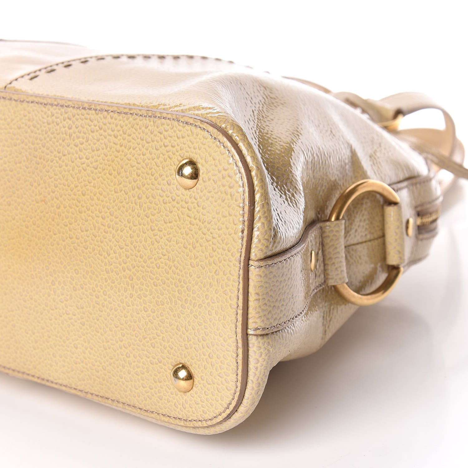 Saint Laurent Patent Large Muse Beige 7 of 12
