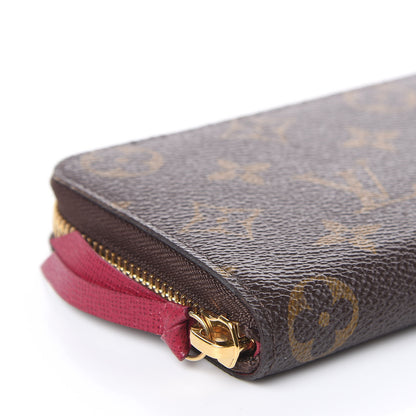Louis Vuitton Monogram Clemence Wallet Fuchsia 8 of 10