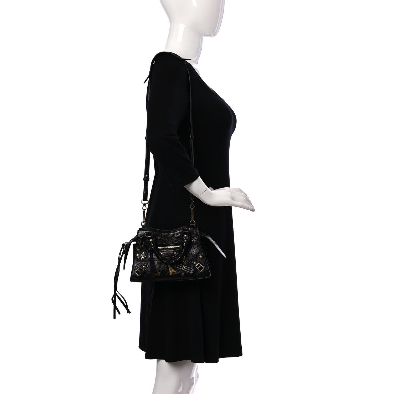 Balenciaga Agneau Neo Classic Hardware Pins Mini City Black 2 of 11