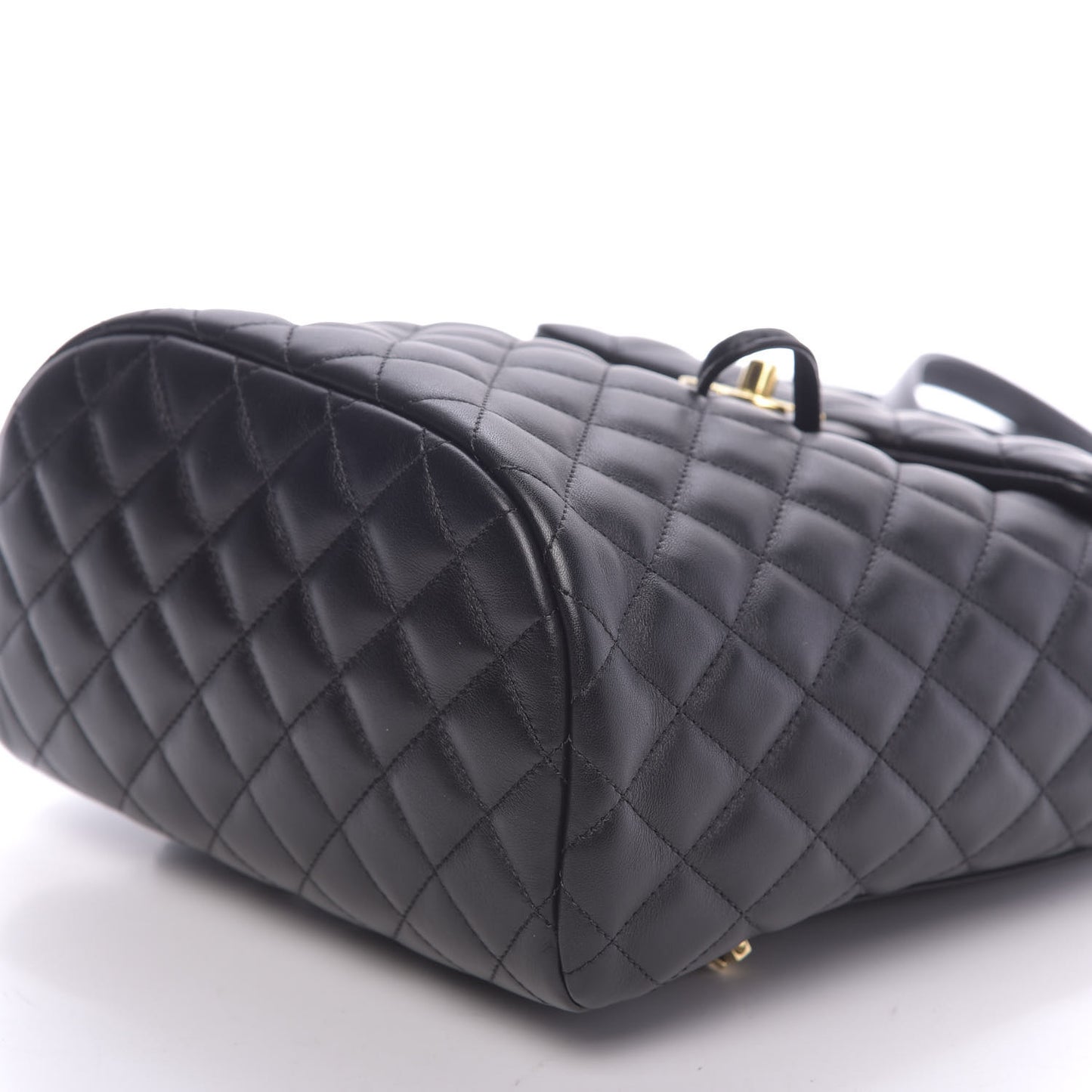 Calfskin Quilted Small Urban Spirit Backpack Black