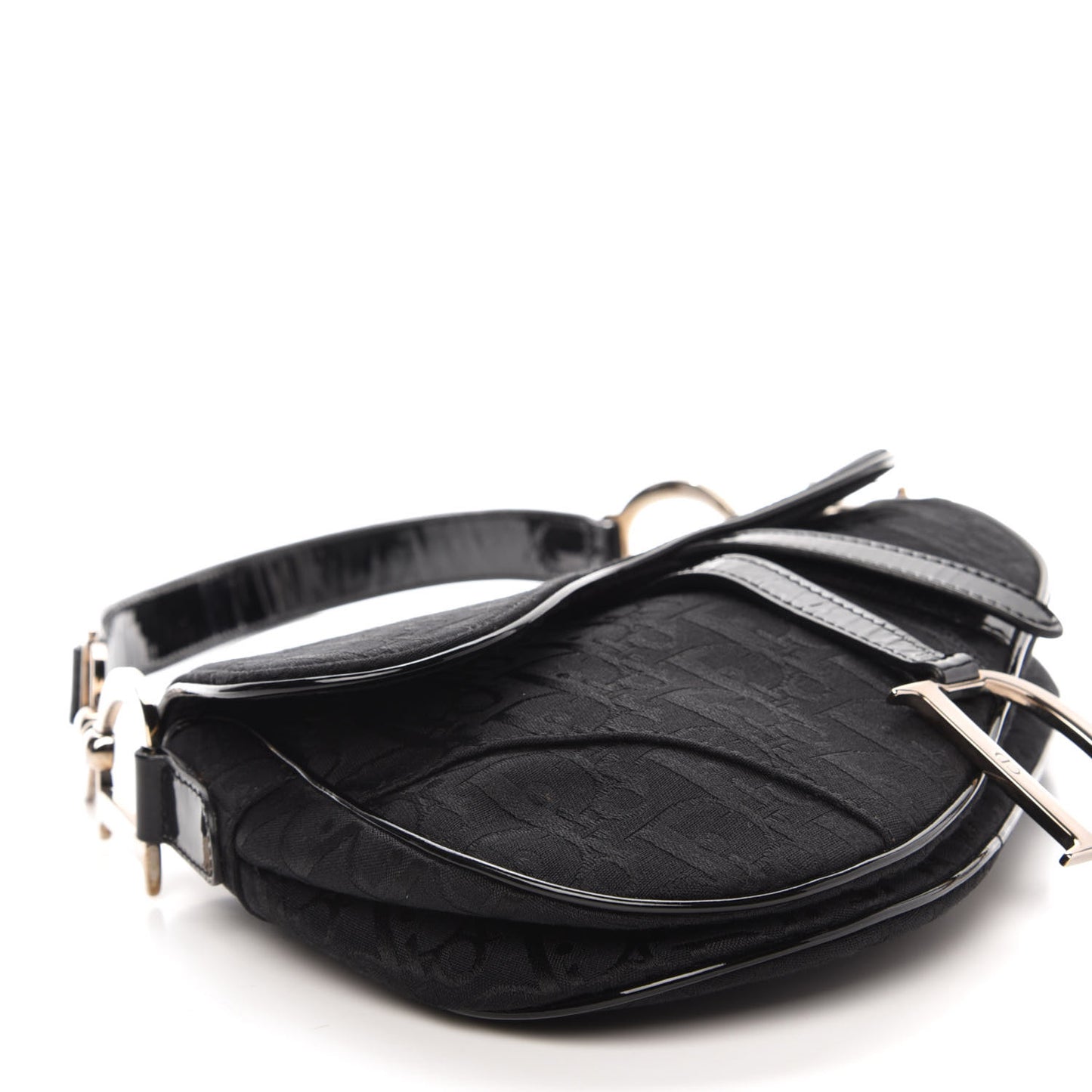 Monogram Saddle Bag Black