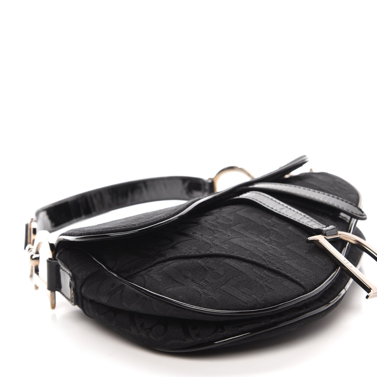Christian Dior Monogram Saddle Bag Black 7 of 11