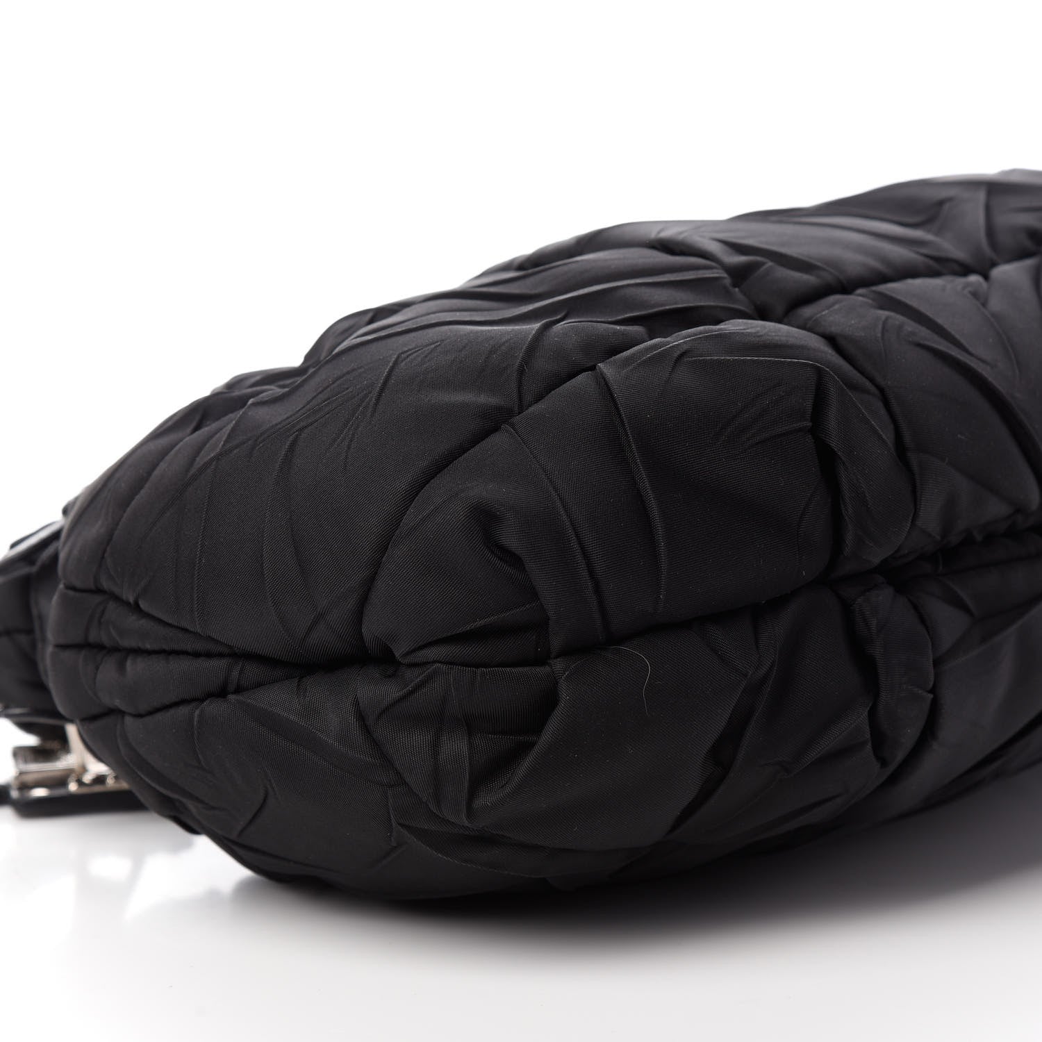Prada Tessuto Nylon Quilted Shoulder Bag Black 8 of 10