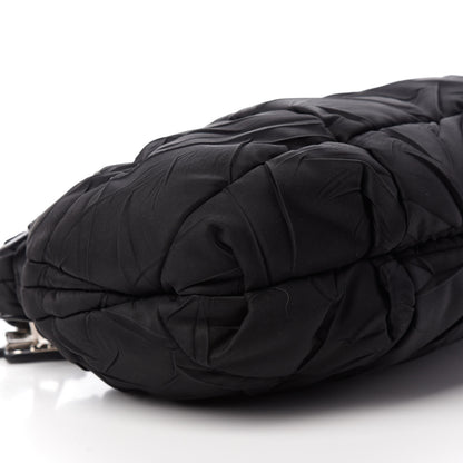 Prada Tessuto Nylon Quilted Shoulder Bag Black 8 of 10