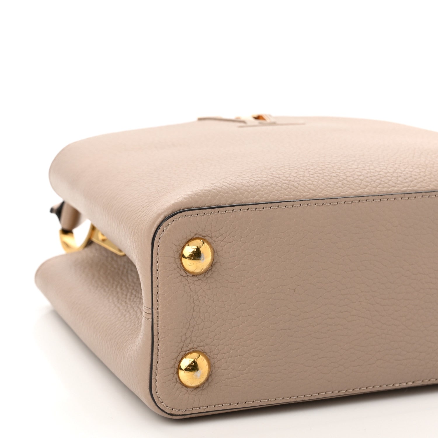 Louis Vuitton Taurillon Capucines BB Galet 7 of 9