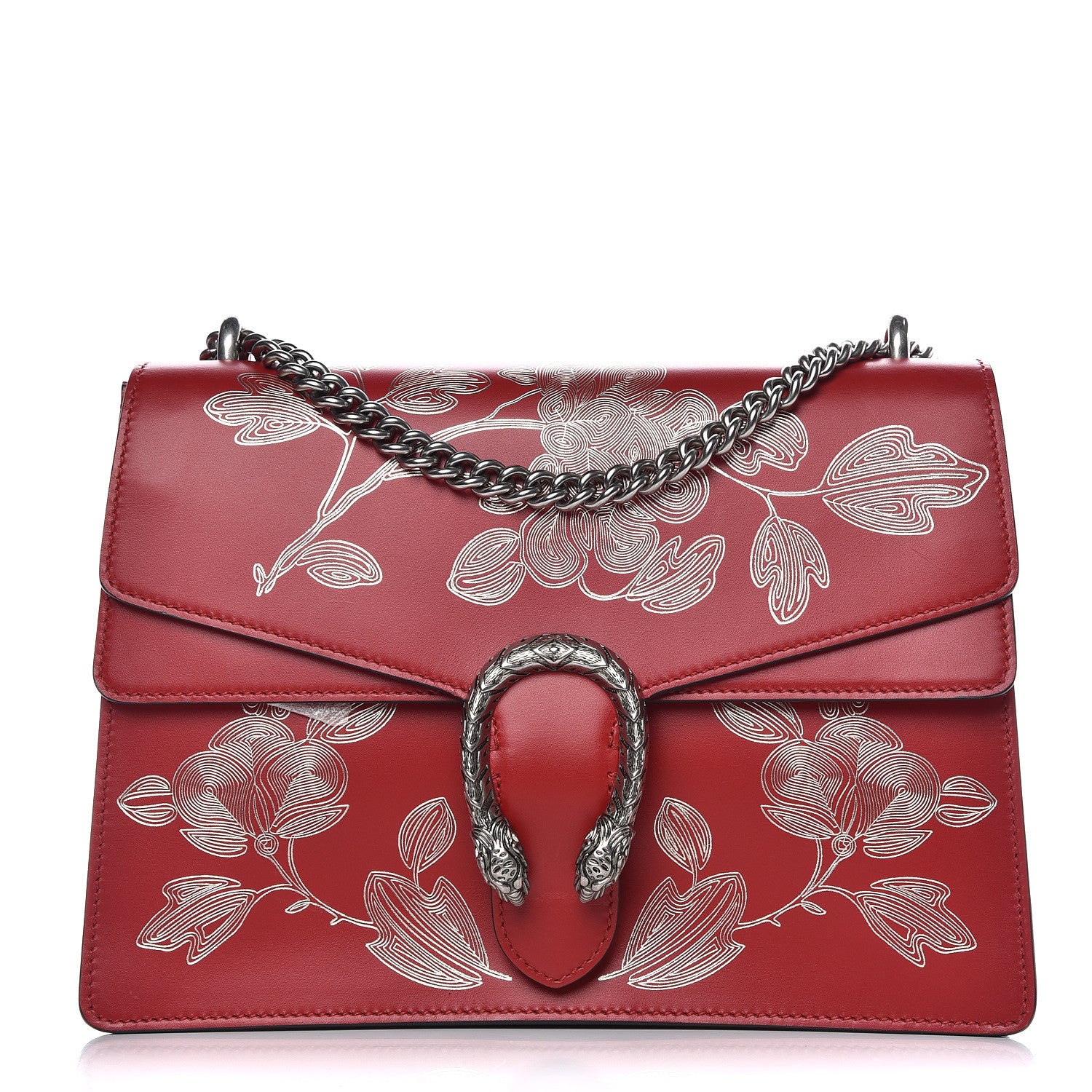 Gucci Calfskin Chinese New Year Medium Dionysus Shoulder Bag Hibiscus Red 1 of 9
