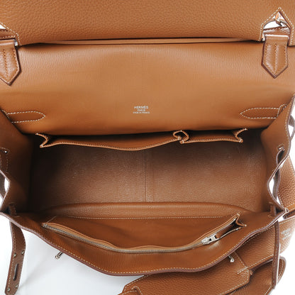 Hermes Taurillon Clemence Jypsiere 37 Gold 5 of 18